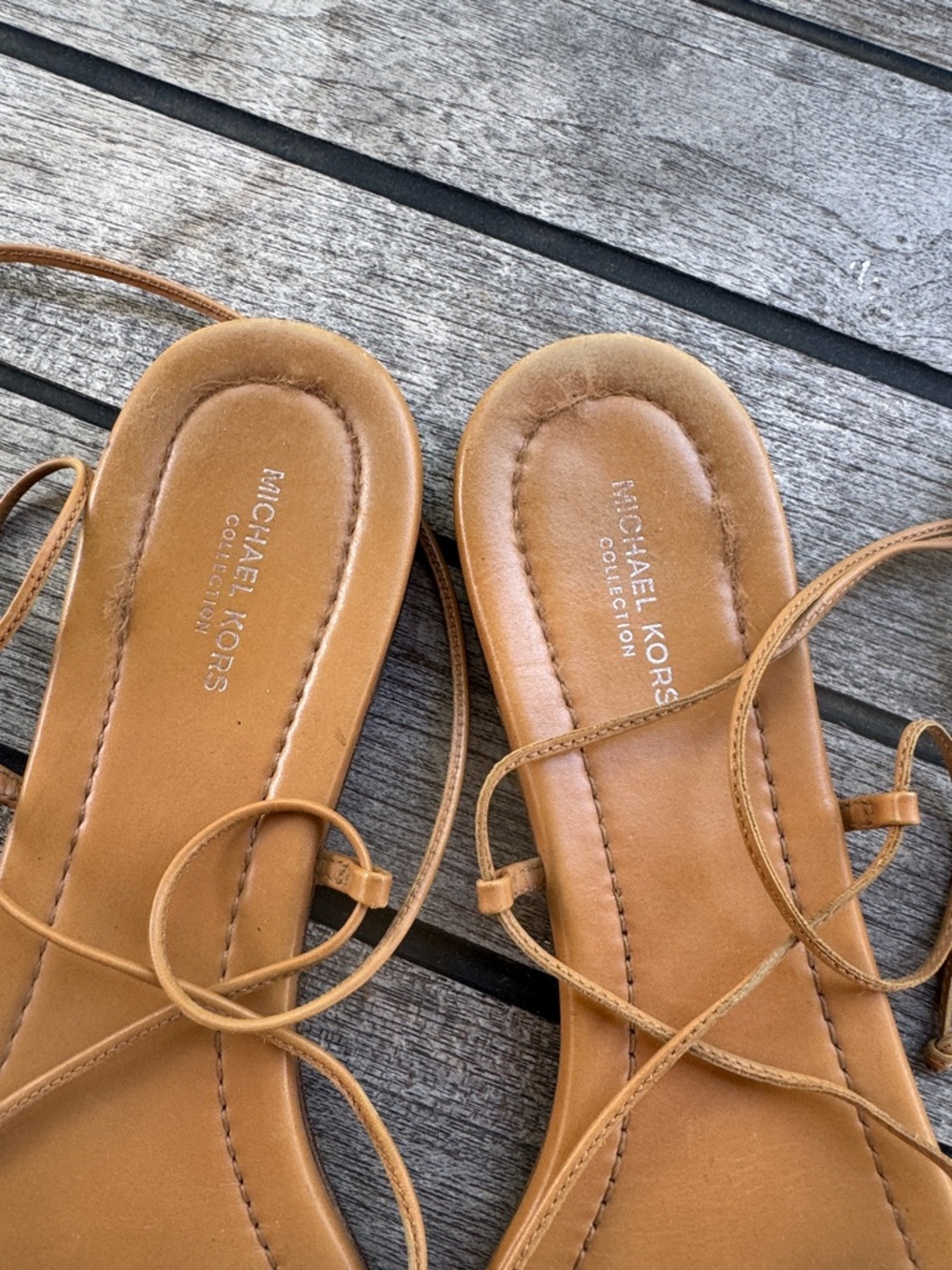 Michael Kors Collection Bradshaw sandal Lace-Up Leather Sandals - Picture 3 of 8